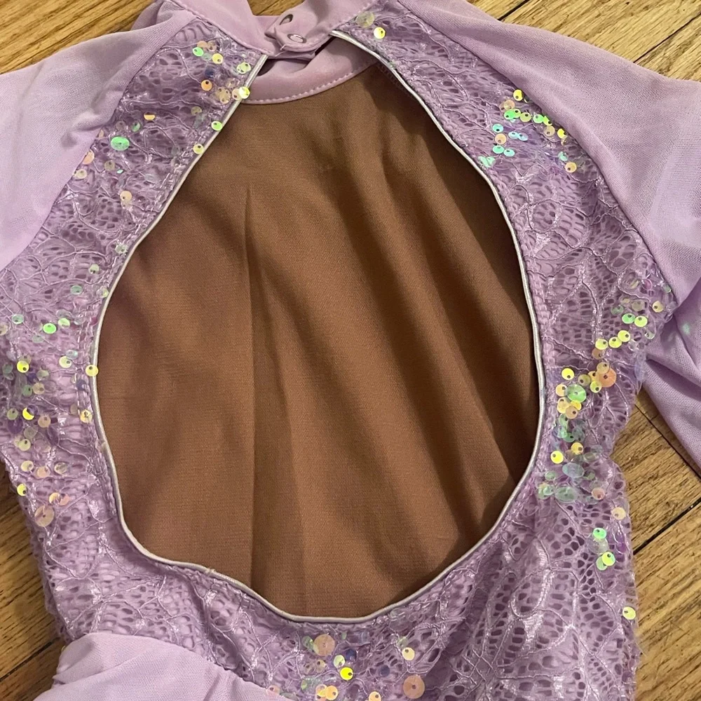 Revolution Dance Sequin Lace with Sheer Long Sleeves